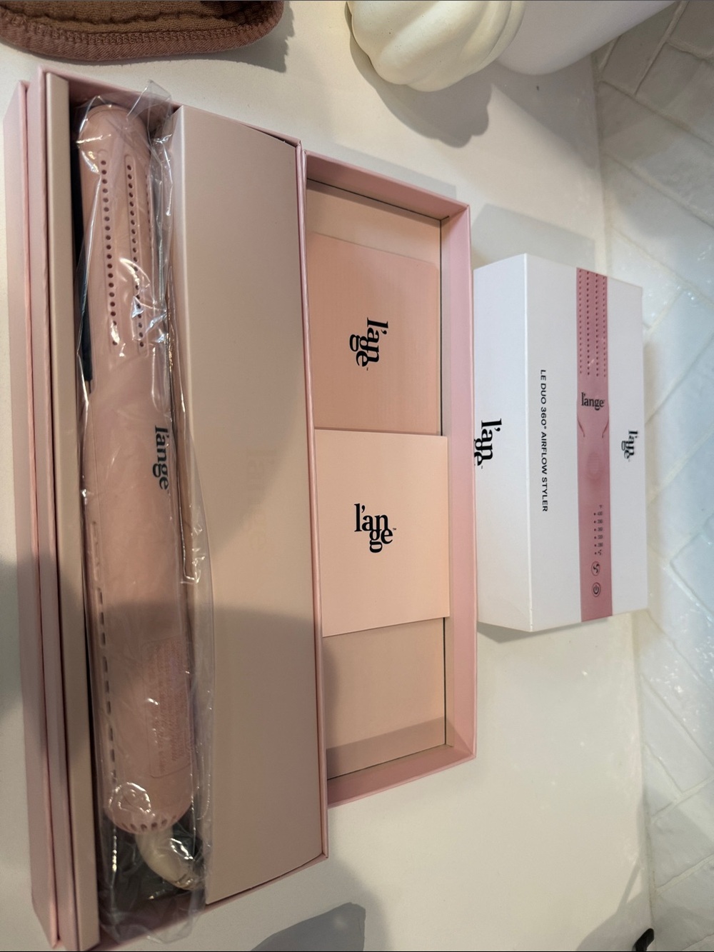 Lange Le Duo 360 Airflow Styler Pink Hair Styler NWT